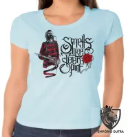 Baby look blusa Feminina Nirvana Smell Like teen spirit - Foto 5