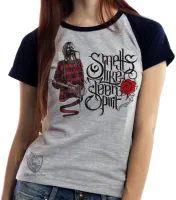 Baby look blusa Feminina Nirvana Smell Like teen spirit - Foto 6