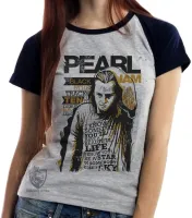 Baby look blusa Feminina Pearl Jam banda rock - Foto 2