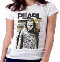 Baby look blusa Feminina Pearl Jam banda rock - Foto 3