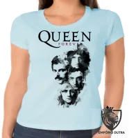 Baby look blusa Feminina queen forever Freddie Mercury banda rock - Foto 2