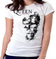 Baby look blusa Feminina queen forever Freddie Mercury banda rock - Foto 4