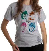 Baby look blusa Feminina The Beatles assinaturas - Foto 5