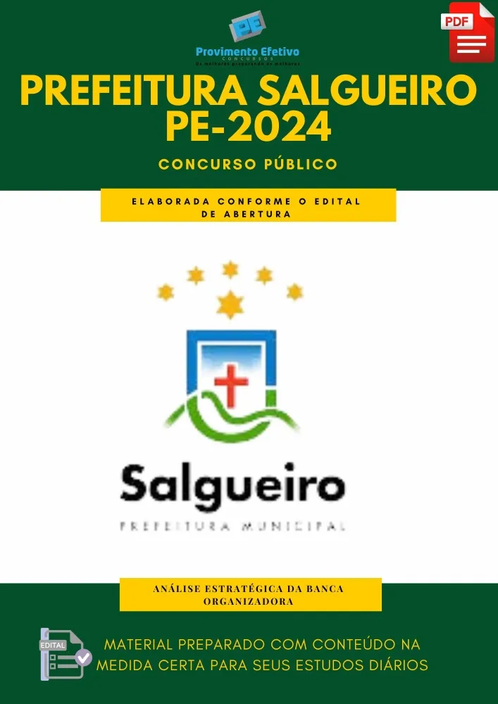 Apostila Pref. Salgueiro PE 2024 Nível Médio Imagem