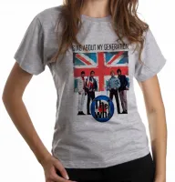 Baby look blusa Feminina the who banda rock logo anos 60 generation - Foto 5