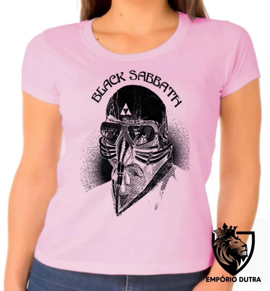 Baby look blusa Feminina Tony Stark black sabbath homem ferro iron man