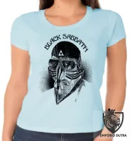 Baby look blusa Feminina Tony Stark black sabbath homem ferro iron man - Foto 5