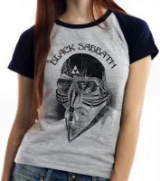 Baby look blusa Feminina Tony Stark black sabbath homem ferro iron man - Foto 6