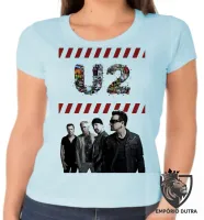Baby look blusa Feminina u2 banda rock bono vox musica - Foto 2