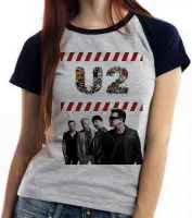 Baby look blusa Feminina u2 banda rock bono vox musica - Foto 3