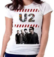Baby look blusa Feminina u2 banda rock bono vox musica - Foto 4