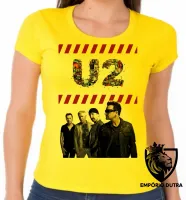 Baby look blusa Feminina u2 banda rock bono vox musica - Foto 6