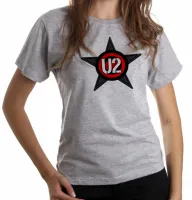 Baby look blusa Feminina u2 banda rock musica logo estrela banda - Foto 5