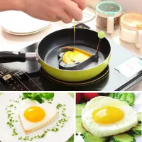 Kit Forma Modeladora em Aço Inox para Ovo Frito, Panqueca, Omelete - 5 Pçs - Foto 4