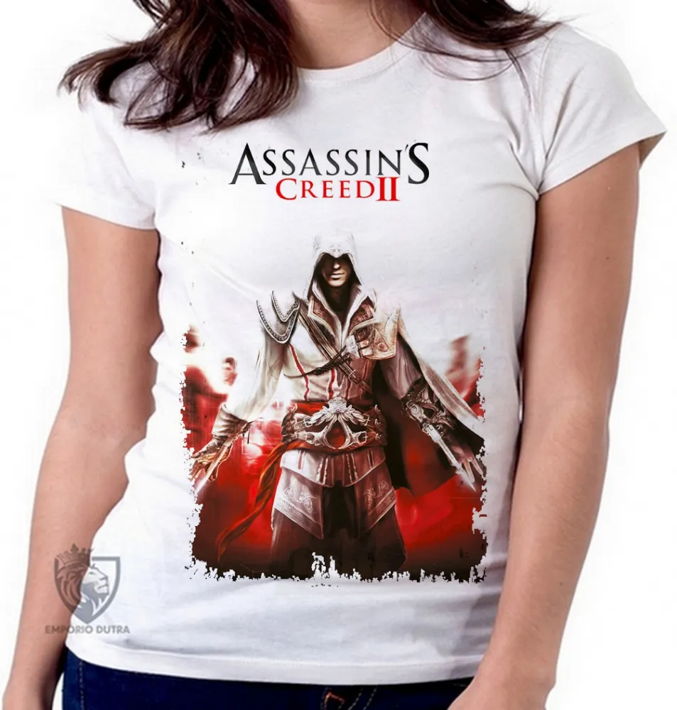 Baby look blusa Feminina Assassins Creed Imagem