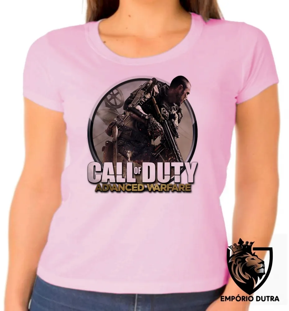 Baby look blusa Feminina Call of Duty advanced warfare