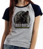 Baby look blusa Feminina Call of Duty advanced warfare - Foto 4