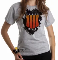 Baby look blusa Feminina call of duty black ops game tiro arma - Foto 6