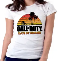 Baby look blusa Feminina Call of Duty days of summer - Foto 5