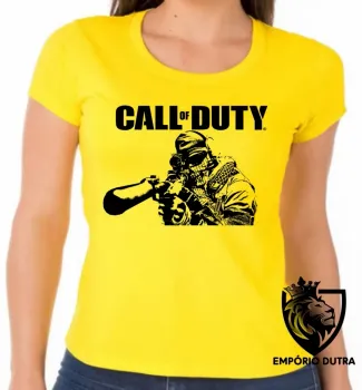 Baby look blusa Feminina Call of Duty jogo game ps4 ps3 - Foto 2