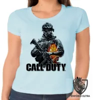 Baby look blusa Feminina Call of Duty soldado jogo game - Foto 3