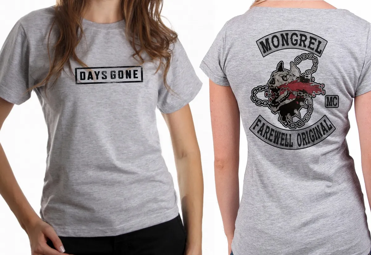 Baby look blusa Feminina Days Gone game moto harley