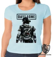 Baby look blusa Feminina Days Gone game zoombie tiro - Foto 2