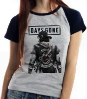 Baby look blusa Feminina Days Gone game zoombie tiro - Foto 4
