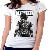 Baby look blusa Feminina Days Gone game zoombie tiro - Foto 5