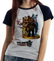 Baby look blusa Feminina Five Night at Freddys - Foto 4