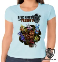 Baby look blusa Feminina Five Night at Freddys personagens - Foto 5