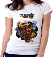 Baby look blusa Feminina Five Night at Freddys personagens - Foto 3