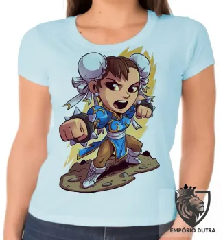 Baby look blusa Feminina chun li street figther game - Foto 2