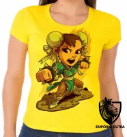 Baby look blusa Feminina chun li street figther game - Foto 3