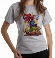 Baby look blusa Feminina mario bros super game nintendo - Foto 4