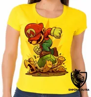 Baby look blusa Feminina mario bros super game nintendo - Foto 5