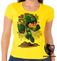 Baby look blusa Feminina MEGA MAN rockman capcom - Foto 3