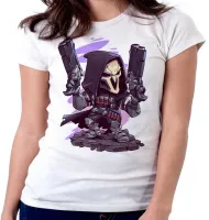 Baby look blusa Feminina reaper Overwatch jogo game - Foto 2