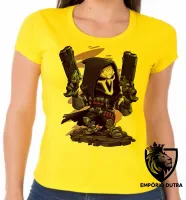 Baby look blusa Feminina reaper Overwatch jogo game - Foto 4