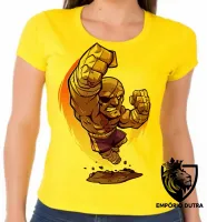 Baby look blusa Feminina sagat street figther jogo game anos 90 - Foto 3