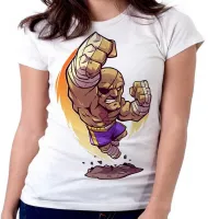 Baby look blusa Feminina sagat street figther jogo game anos 90 - Foto 5