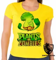 Baby look blusa Feminina plants vs zombies game android brocolis - Foto 6