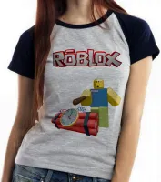 Baby look blusa Feminina roblox bomba relogio game jogo pc skin - Foto 2