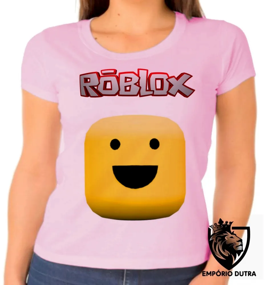 Baby look blusa Feminina roblox carinha game jogo pc skin