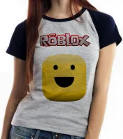 Baby look blusa Feminina roblox carinha game jogo pc skin - Foto 4
