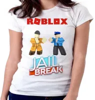 Baby look blusa Feminina roblox jail break game jogo pc skin - Foto 4