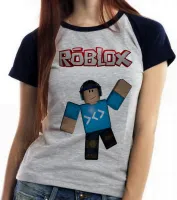 Baby look blusa Feminina roblox personagem game jogo pc skin - Foto 3