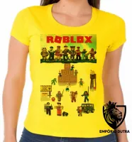 Baby look blusa Feminina roblox personagens game jogo pc skin - Foto 3
