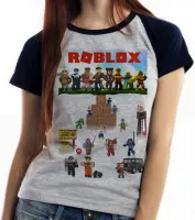 Baby look blusa Feminina roblox personagens game jogo pc skin - Foto 4