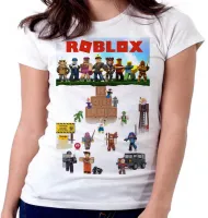 Baby look blusa Feminina roblox personagens game jogo pc skin - Foto 5